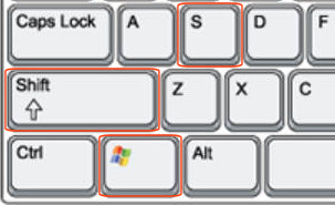 Window Screenshot Labeled Take a screenshot